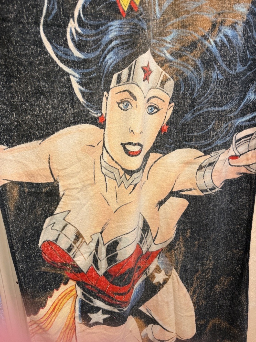 Wonder Woman Beach Towel Vintage 80s 90s